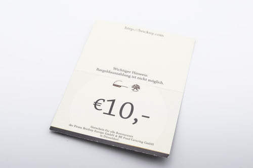 10€ Brickny Europe Gutschein